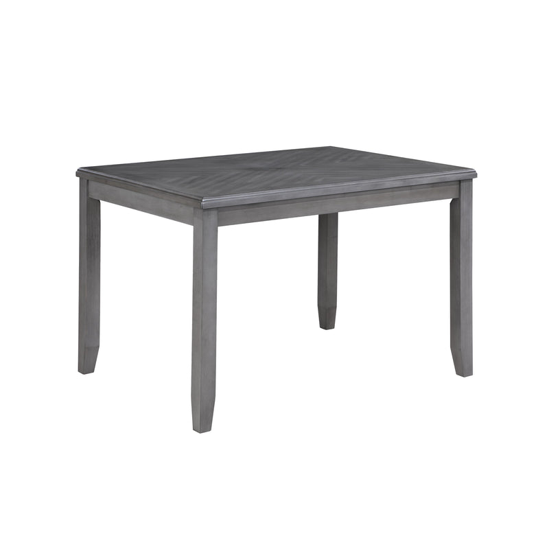 New Classic Furniture Gia D1701-548-GRY 5 pc 48" Rectangular Dining Table & 4 Chairs - Gray IMAGE 3