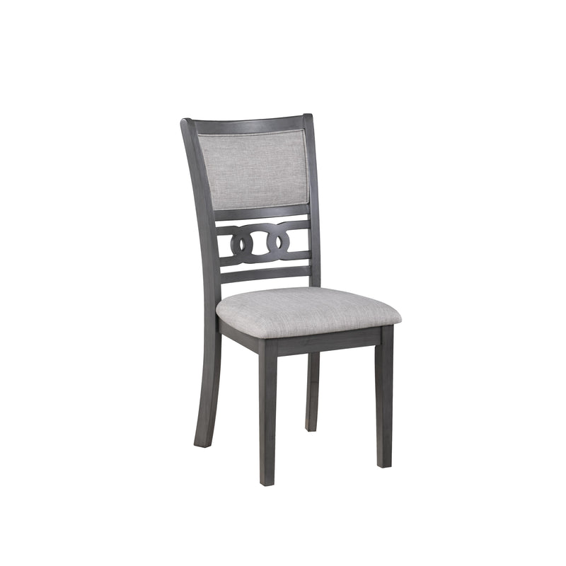 New Classic Furniture Gia D1701-548-GRY 5 pc 48" Rectangular Dining Table & 4 Chairs - Gray IMAGE 8