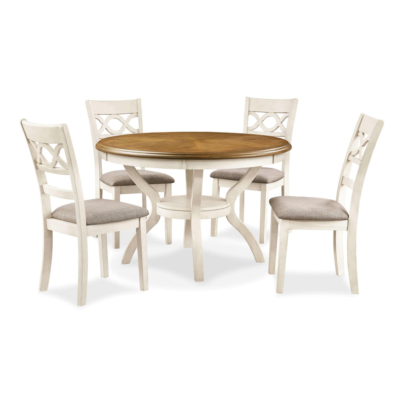 New Classic Furniture Cori D1719-50S-BSQ 5 pc Dining Set - Bisque/Brown IMAGE 8