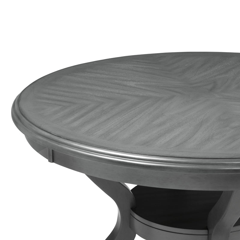 New Classic Furniture Cori D1719-50S-GRY 5 pc Round Dining Set - Gray IMAGE 4