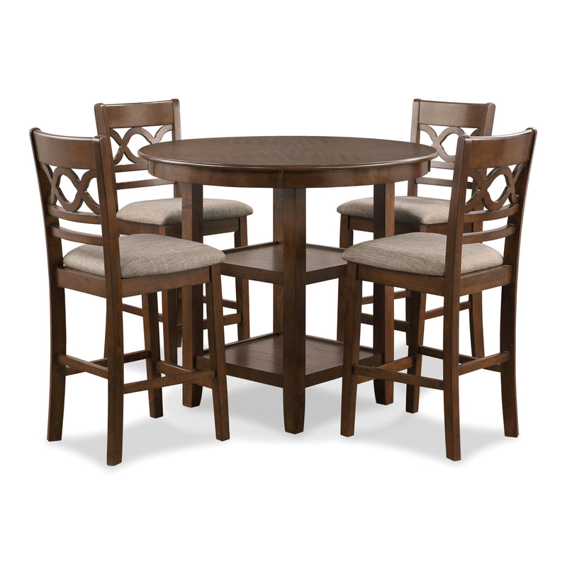 New Classic Furniture Cori D1719-52S-CHY 5 pc Counter Dining Set - Cherry IMAGE 8