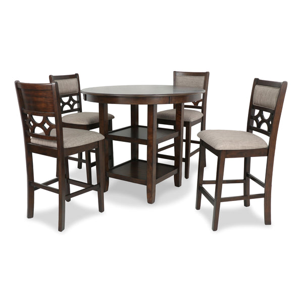 New Classic Furniture Mitchell D1763-52S-CHY 5 pc Counter Dining Set - Cherry IMAGE 1