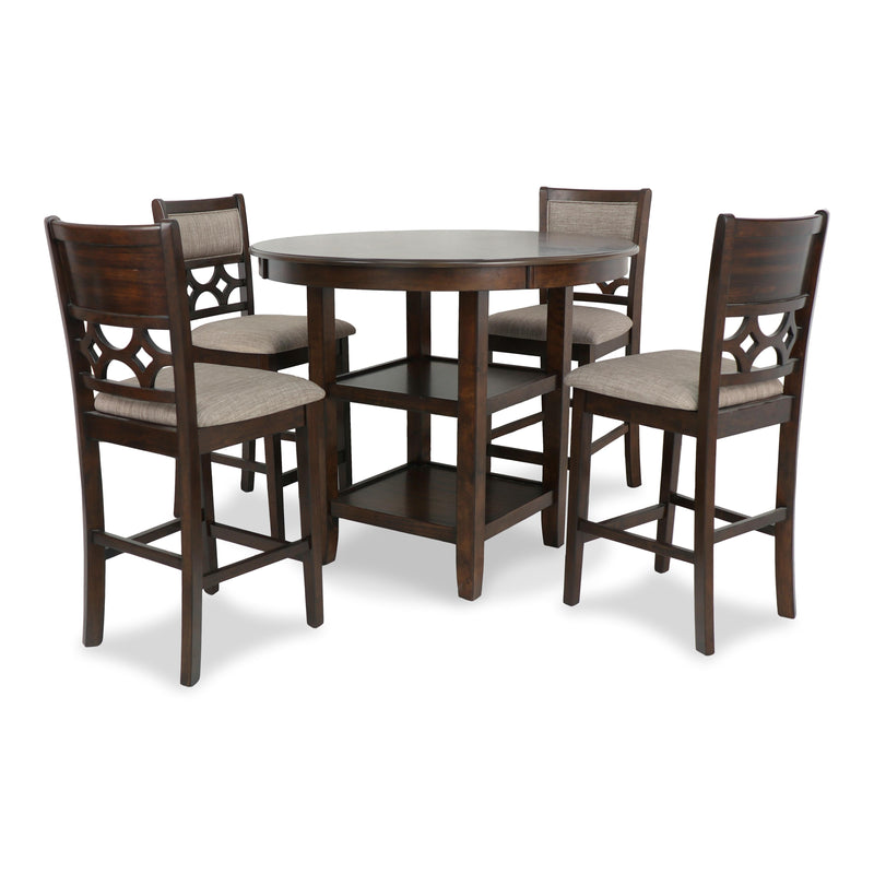 New Classic Furniture Mitchell D1763-52S-CHY 5 pc Counter Dining Set - Cherry IMAGE 8