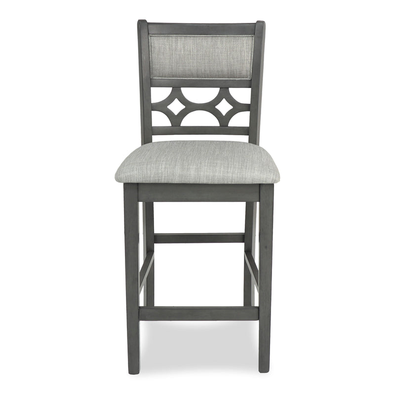 New Classic Furniture Mitchell D1763-52S-GRY 5 pc Counter Dining Set - Gray IMAGE 5