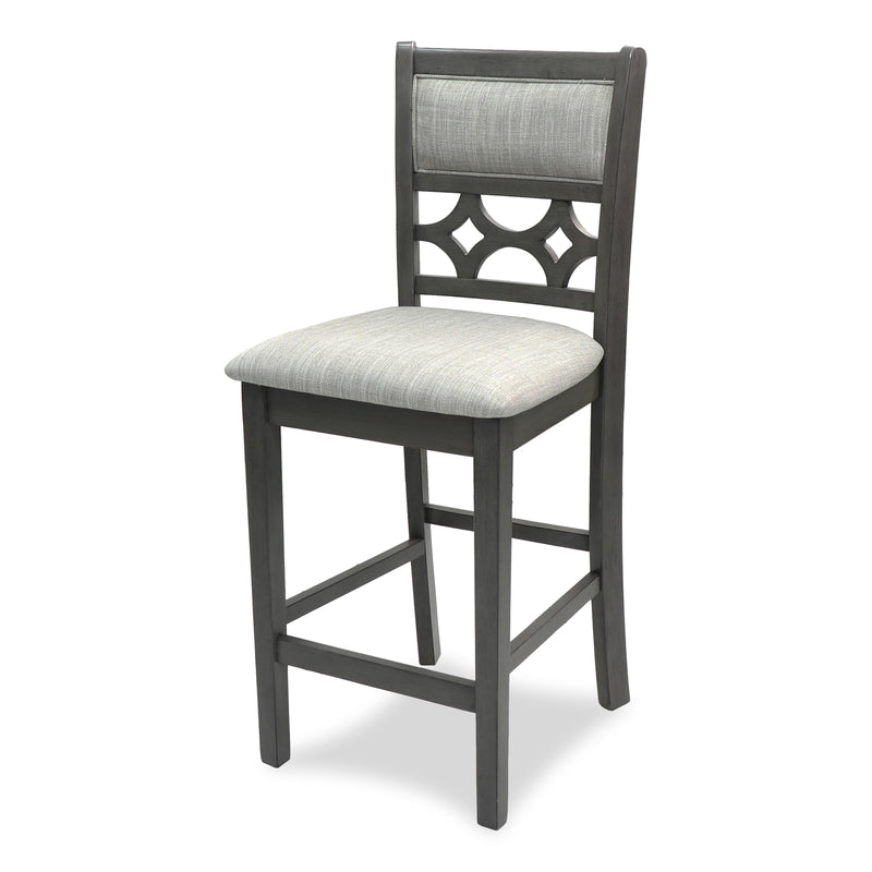 New Classic Furniture Mitchell D1763-52S-GRY 5 pc Counter Dining Set - Gray IMAGE 6