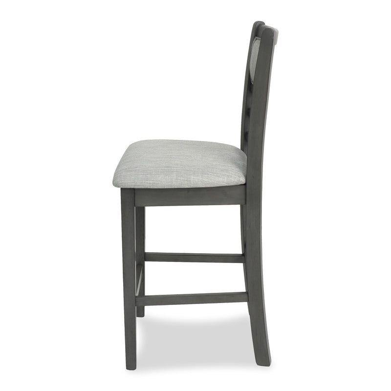 New Classic Furniture Mitchell D1763-52S-GRY 5 pc Counter Dining Set - Gray IMAGE 7
