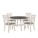 New Classic Furniture Maisie D1903-11 Round Table - White/Brown IMAGE 5