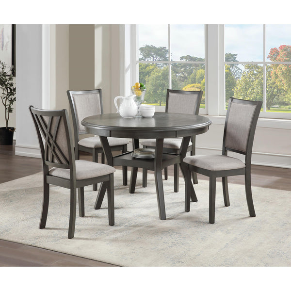 New Classic Furniture Amy D3651-50S-GRY 5 pc Dining Set - Gray IMAGE 1