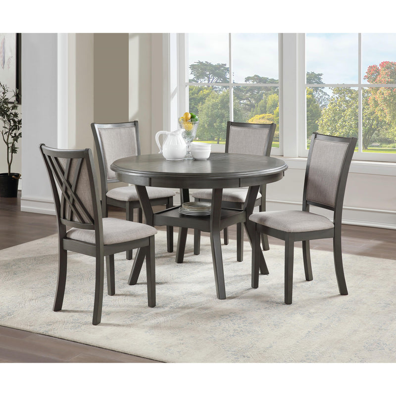 New Classic Furniture Amy D3651-50S-GRY 5 pc Dining Set - Gray IMAGE 1