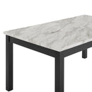 New Classic Furniture Celeste D400-10 64" Dining Table - Espresso/Faux Marble IMAGE 3
