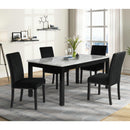 New Classic Furniture Celeste D400-10 64" Dining Table - Espresso/Faux Marble IMAGE 9