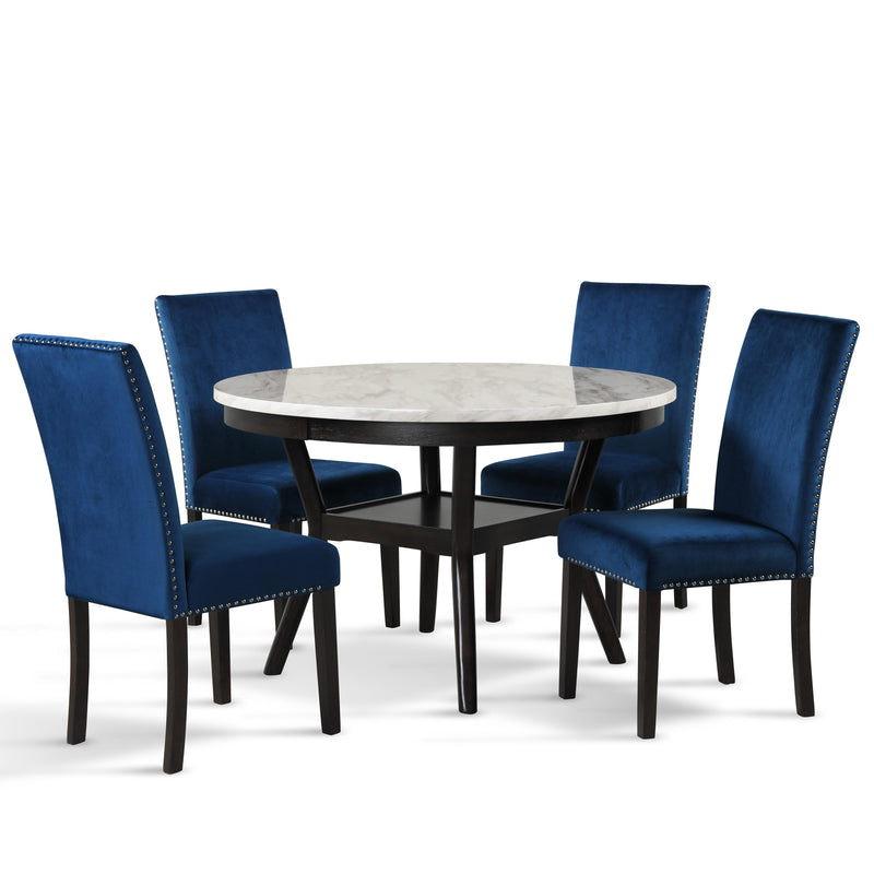 New Classic Furniture Celeste D400-20-BLU Dining Chair - Blue IMAGE 6