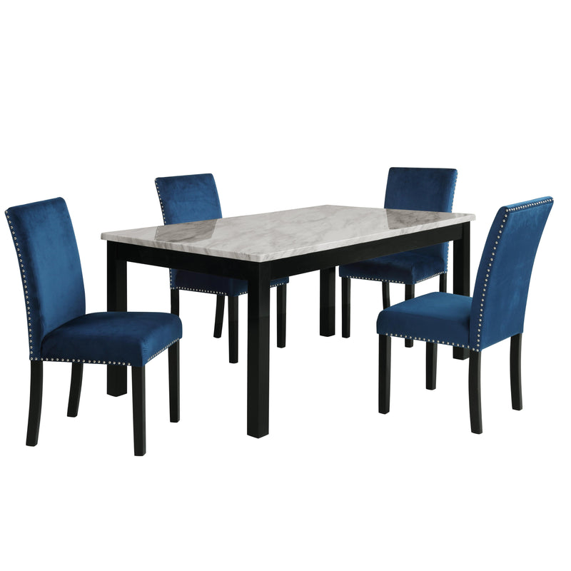 New Classic Furniture Celeste D400-20-BLU Dining Chair - Blue IMAGE 7