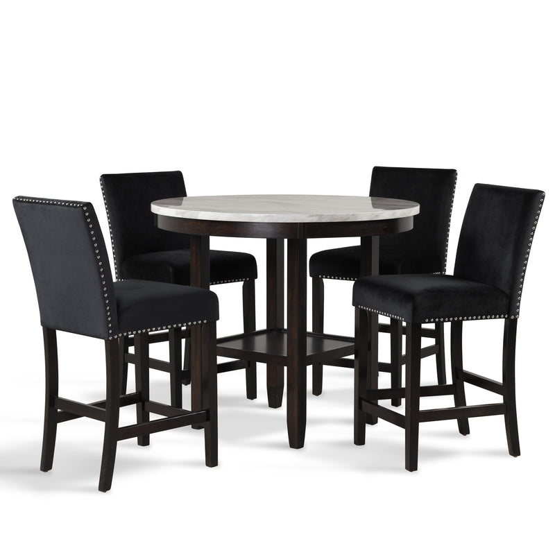 New Classic Furniture Celeste D400-22-BLK Counter Height Chair - Black IMAGE 6