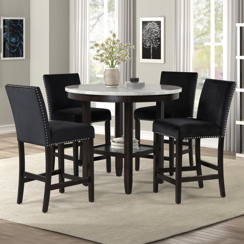 New Classic Furniture Celeste D400-22-BLK Counter Height Chair - Black IMAGE 8