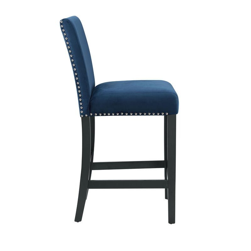 New Classic Furniture Celeste D400-22-BLU Counter Height Chair - Blue IMAGE 3