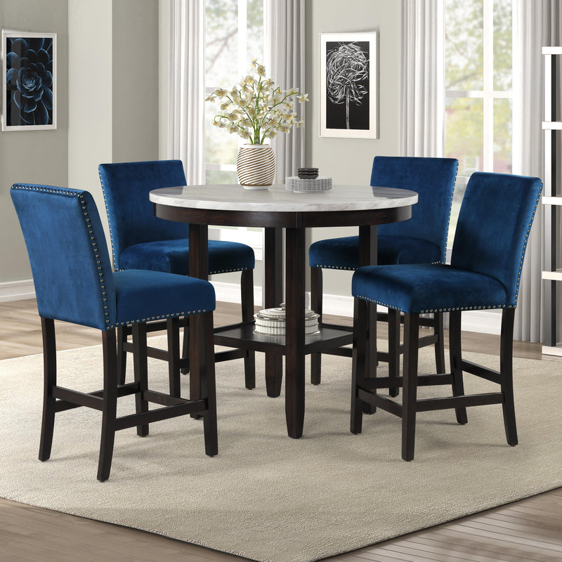 New Classic Furniture Celeste D400-22-BLU Counter Height Chair - Blue IMAGE 8