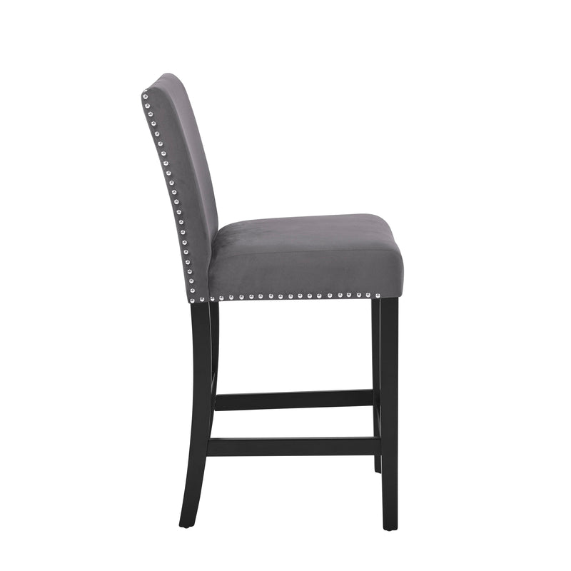 New Classic Furniture Celeste D400-22-GRY Counter Height Chair - Gray IMAGE 3