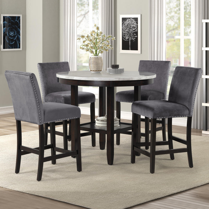 New Classic Furniture Celeste D400-22-GRY Counter Height Chair - Gray IMAGE 8