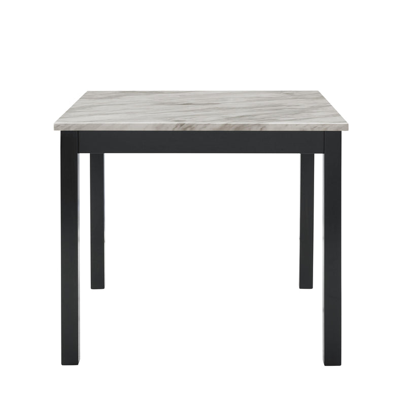 New Classic Furniture Celeste D400-52S-BLK 5 pc 42" Marble Counter Table & 4 Chairs - Black IMAGE 2
