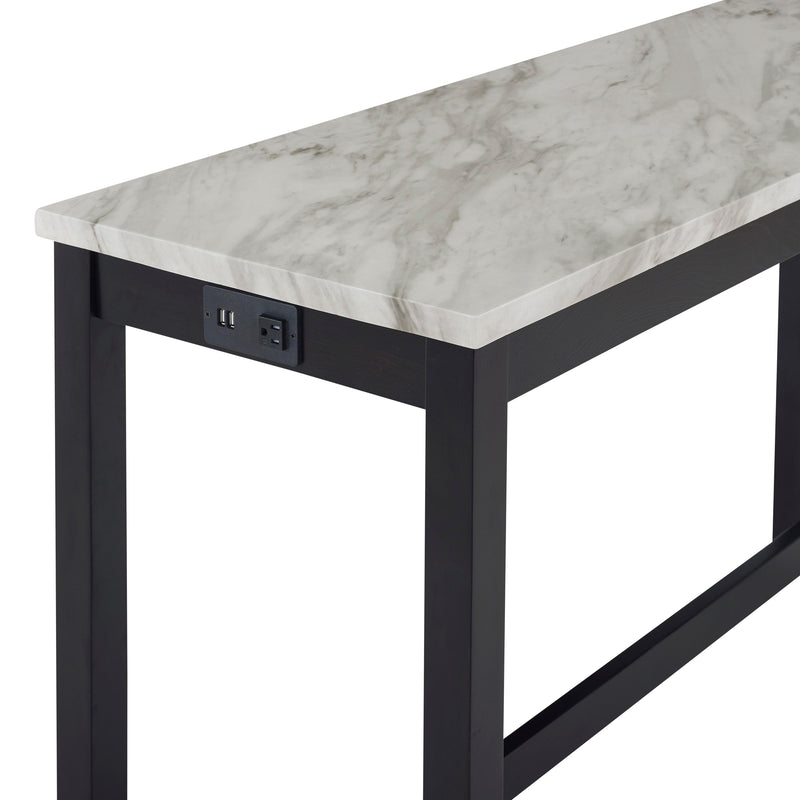 New Classic Furniture Celeste D400-B3S-GRY Theater Bar Table w/ 3 Stools - Gray IMAGE 4