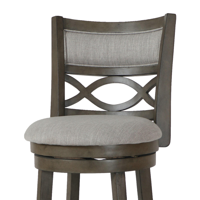 New Classic Furniture Manchester S1128-BS-FG 29" Bar Stool - Antique Gray W/ Fabric Seat IMAGE 4