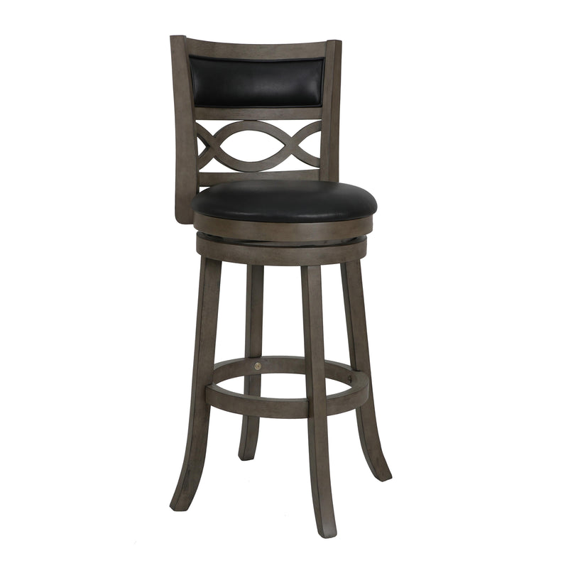 New Classic Furniture Manchester S1128-BS-PG 29" Bar Stool - Antique Gray W/ PU Seat IMAGE 2