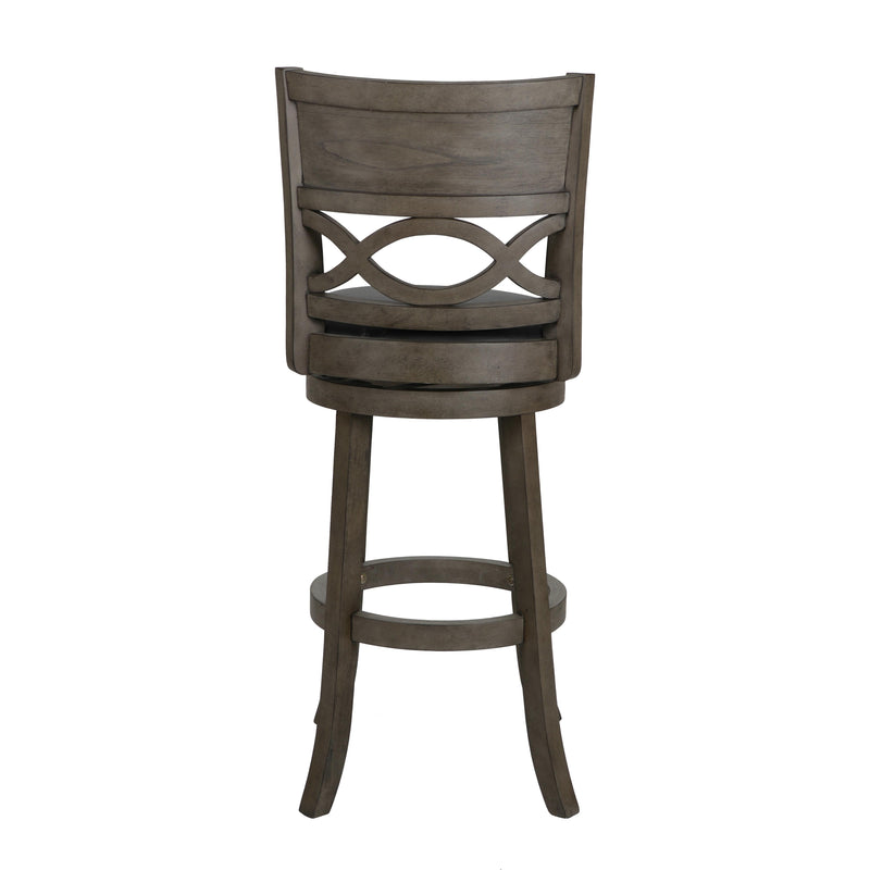 New Classic Furniture Manchester S1128-BS-PG 29" Bar Stool - Antique Gray W/ PU Seat IMAGE 3