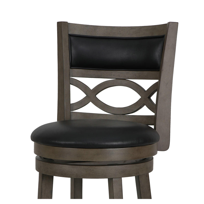 New Classic Furniture Manchester S1128-BS-PG 29" Bar Stool - Antique Gray W/ PU Seat IMAGE 4