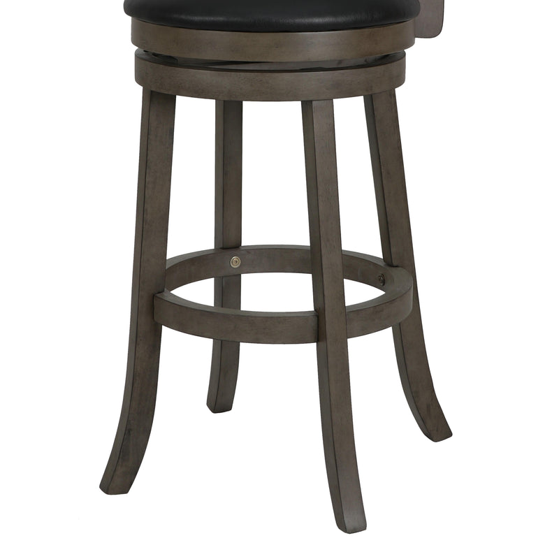 New Classic Furniture Manchester S1128-BS-PG 29" Bar Stool - Antique Gray W/ PU Seat IMAGE 5