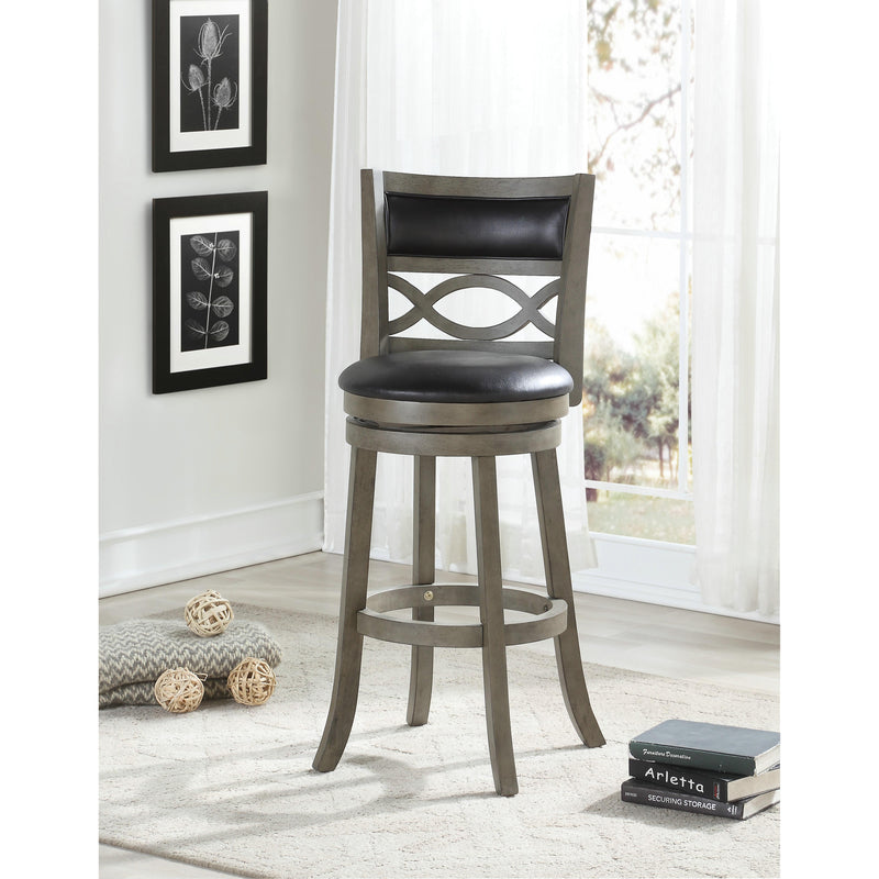 New Classic Furniture Manchester S1128-BS-PG 29" Bar Stool - Antique Gray W/ PU Seat IMAGE 6