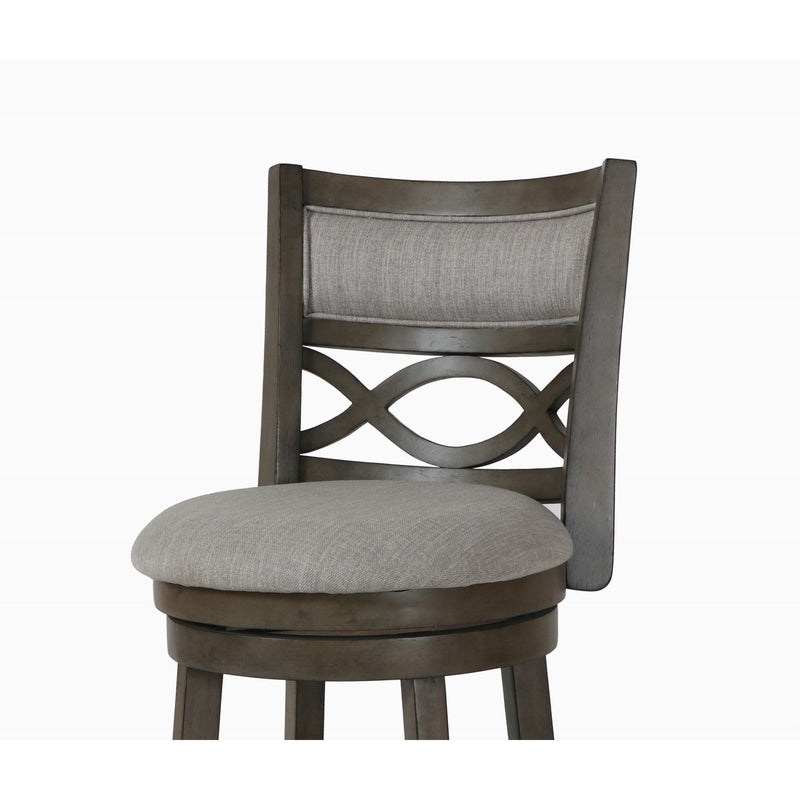 New Classic Furniture Manchester S1128-CS-FG 24" Counter Stool - Antique Gray W/ Fabric Seat IMAGE 4