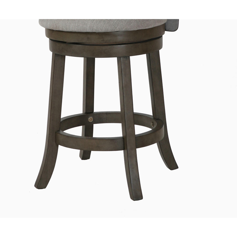 New Classic Furniture Manchester S1128-CS-FG 24" Counter Stool - Antique Gray W/ Fabric Seat IMAGE 5