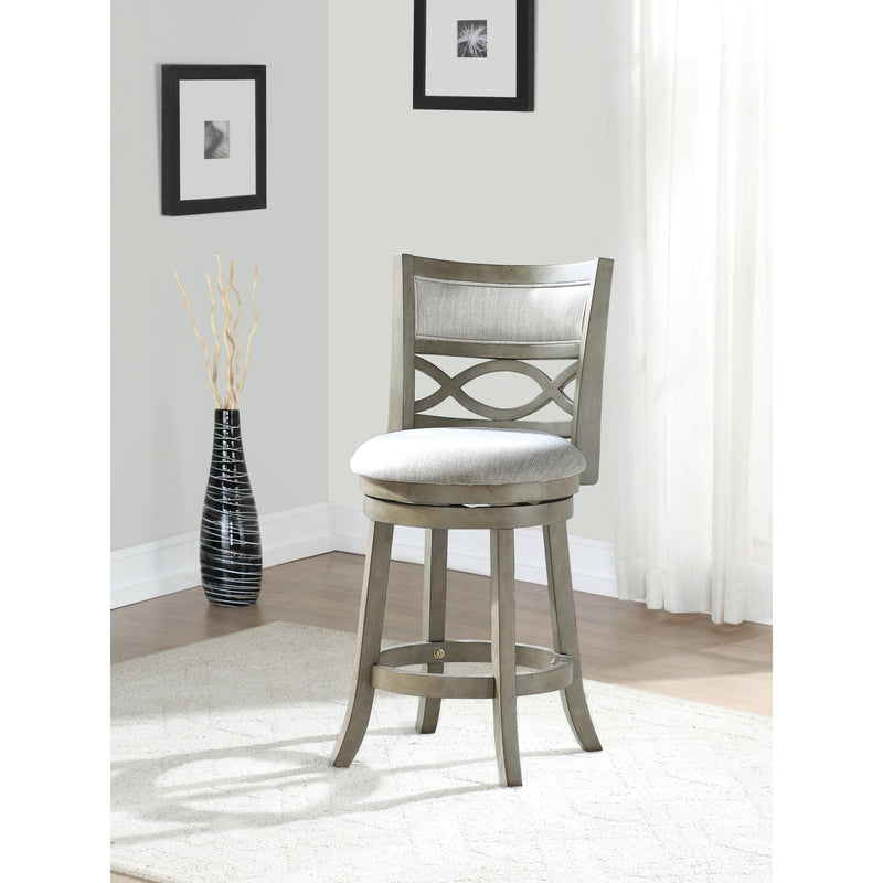 New Classic Furniture Manchester S1128-CS-FG 24" Counter Stool - Antique Gray W/ Fabric Seat IMAGE 6