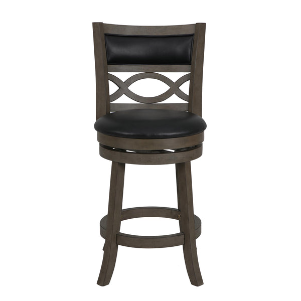 New Classic Furniture Manchester S1128-CS-PG 24" Counter Stool - Antique Gray W/ PU Seat IMAGE 1