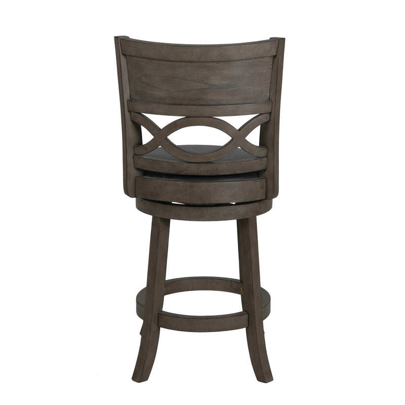 New Classic Furniture Manchester S1128-CS-PG 24" Counter Stool - Antique Gray W/ PU Seat IMAGE 3