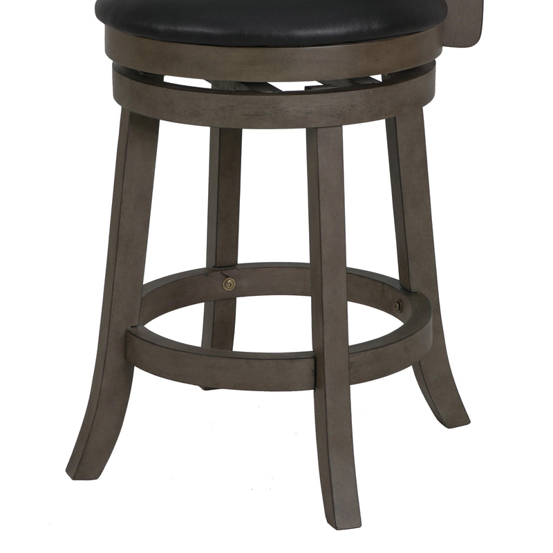New Classic Furniture Manchester S1128-CS-PG 24" Counter Stool - Antique Gray W/ PU Seat IMAGE 5