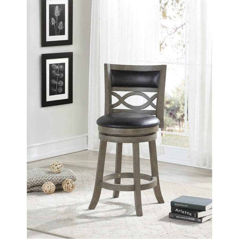 New Classic Furniture Manchester S1128-CS-PG 24" Counter Stool - Antique Gray W/ PU Seat IMAGE 6