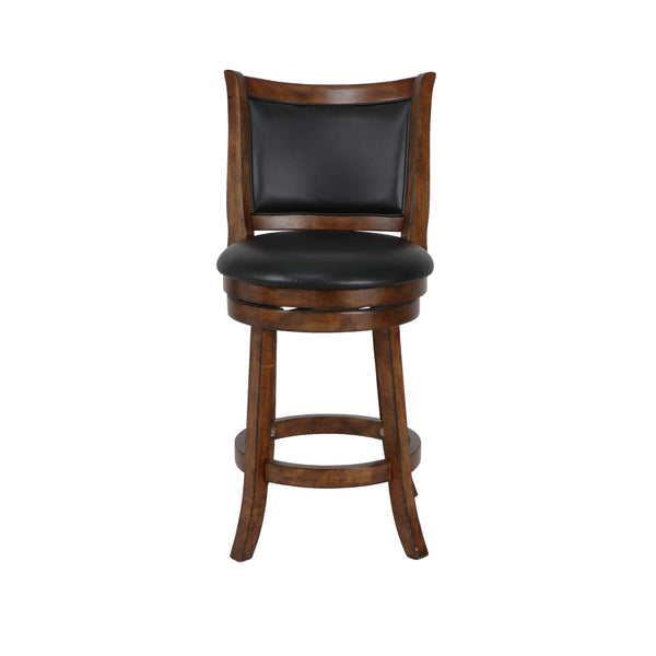 New Classic Furniture Bristol S1131-CS-PB 24" Counter Stool - Dark Brown W/ PU Seat IMAGE 1