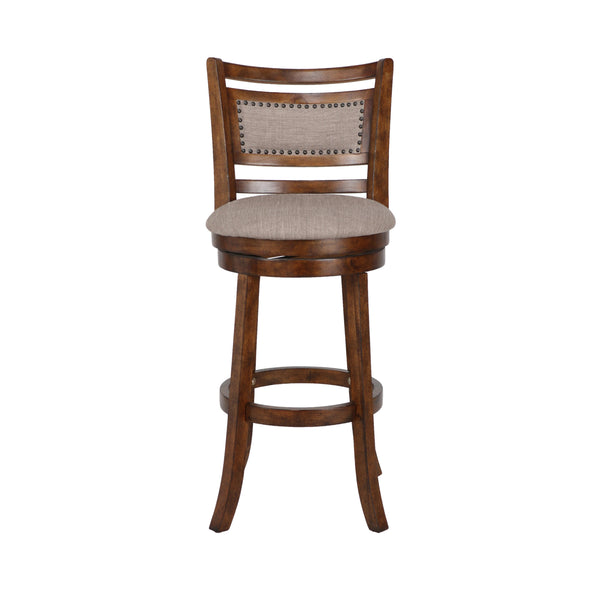New Classic Furniture Aberdeen S1218-BS-FB 29" Bar Stool - Dark Brown W/ Fabric Seat IMAGE 1