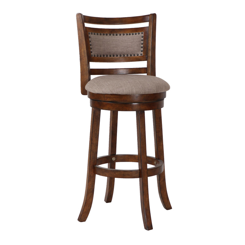 New Classic Furniture Aberdeen S1218-BS-FB 29" Bar Stool - Dark Brown W/ Fabric Seat IMAGE 2