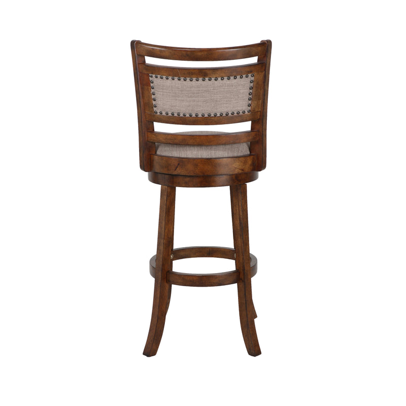New Classic Furniture Aberdeen S1218-BS-FB 29" Bar Stool - Dark Brown W/ Fabric Seat IMAGE 3