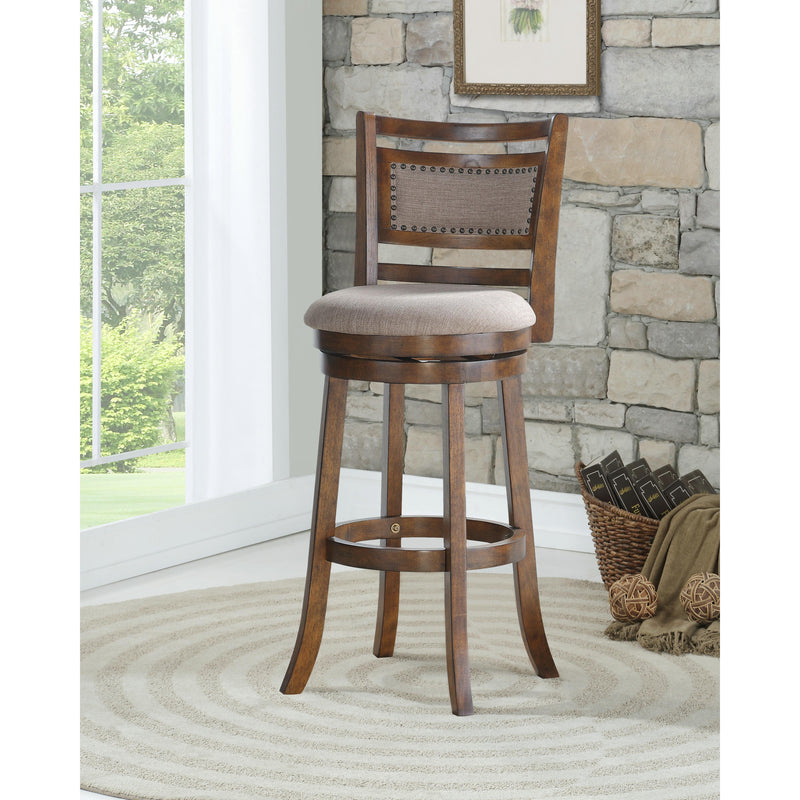 New Classic Furniture Aberdeen S1218-BS-FB 29" Bar Stool - Dark Brown W/ Fabric Seat IMAGE 6