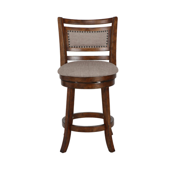 New Classic Furniture Aberdeen S1218-CS-FB 24" Counter Stool - Dark Brown W/ Fabric Seat IMAGE 1