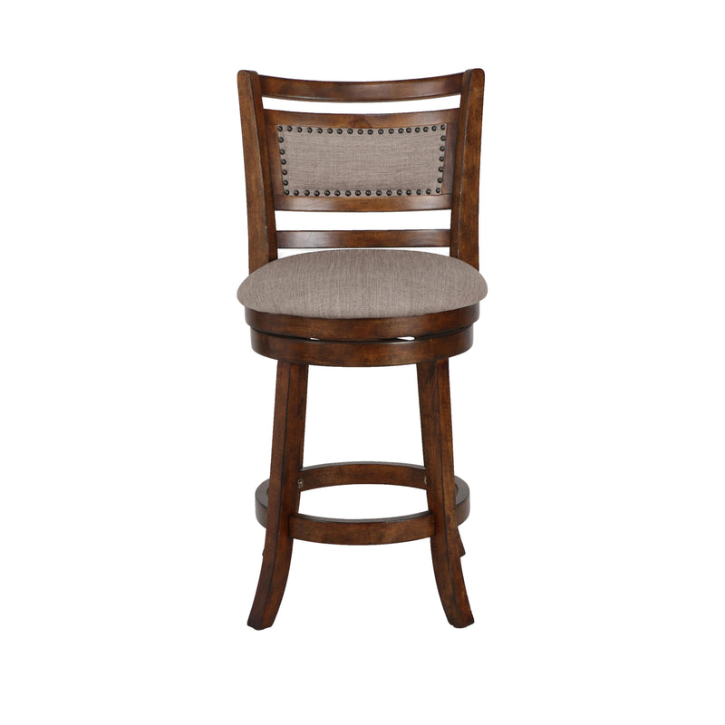 New Classic Furniture Aberdeen S1218-CS-FB 24" Counter Stool - Dark Brown W/ Fabric Seat IMAGE 1