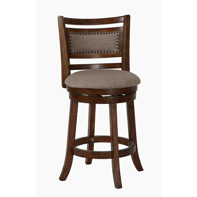 New Classic Furniture Aberdeen S1218-CS-FB 24" Counter Stool - Dark Brown W/ Fabric Seat IMAGE 2