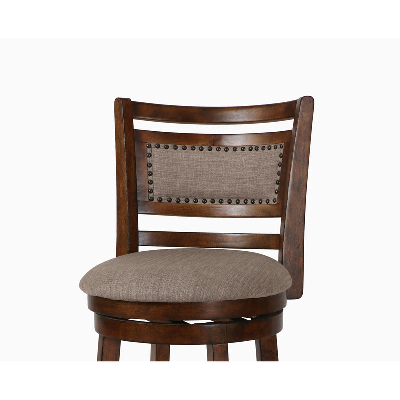 New Classic Furniture Aberdeen S1218-CS-FB 24" Counter Stool - Dark Brown W/ Fabric Seat IMAGE 4