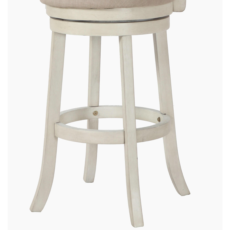 New Classic Furniture York S1219-BS-FW 29" Bar Stool - Antique White W/ Fabric Seat IMAGE 5