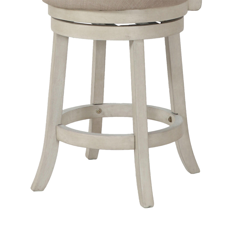 New Classic Furniture York S1219-CS-FW 24" Counter Stool - Antique White W/ Fabric Seat IMAGE 5