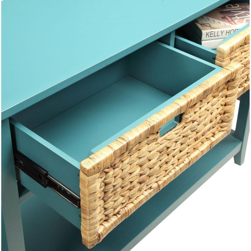 Acme Furniture Flavius 90266 Accent Table - Teal IMAGE 5